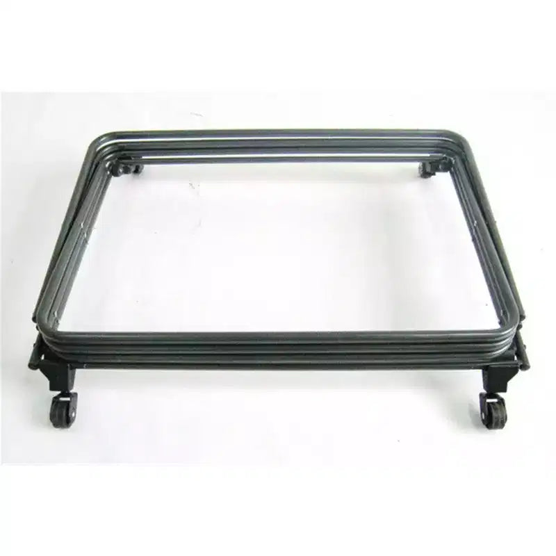 Étagère de rangement pliante à 4 niveaux avec roulettes rétractables