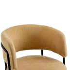 Lot de 4 chaises de salle à manger modernes rembourrées avec cadre en métal