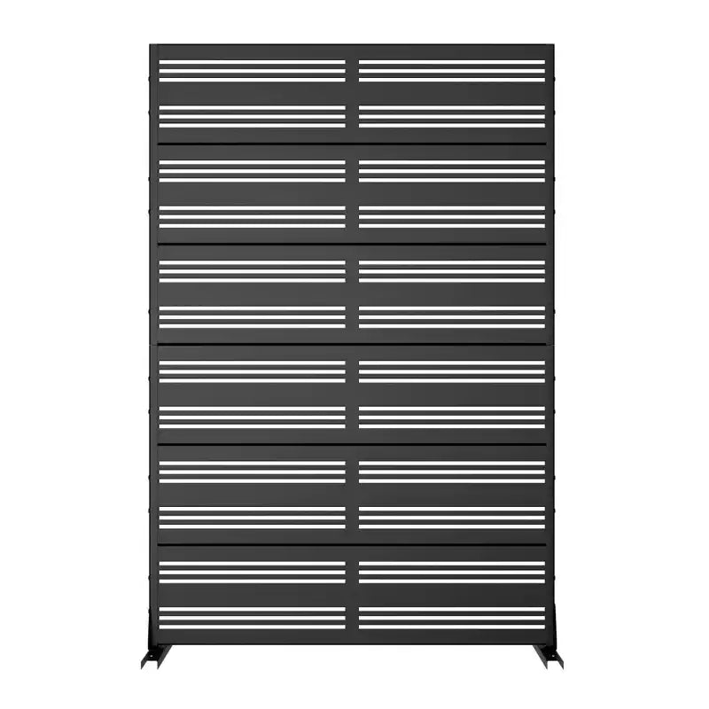 Meuble de rangement à cannelures arqué Palma, marron foncé – Armoire de rangement moderne