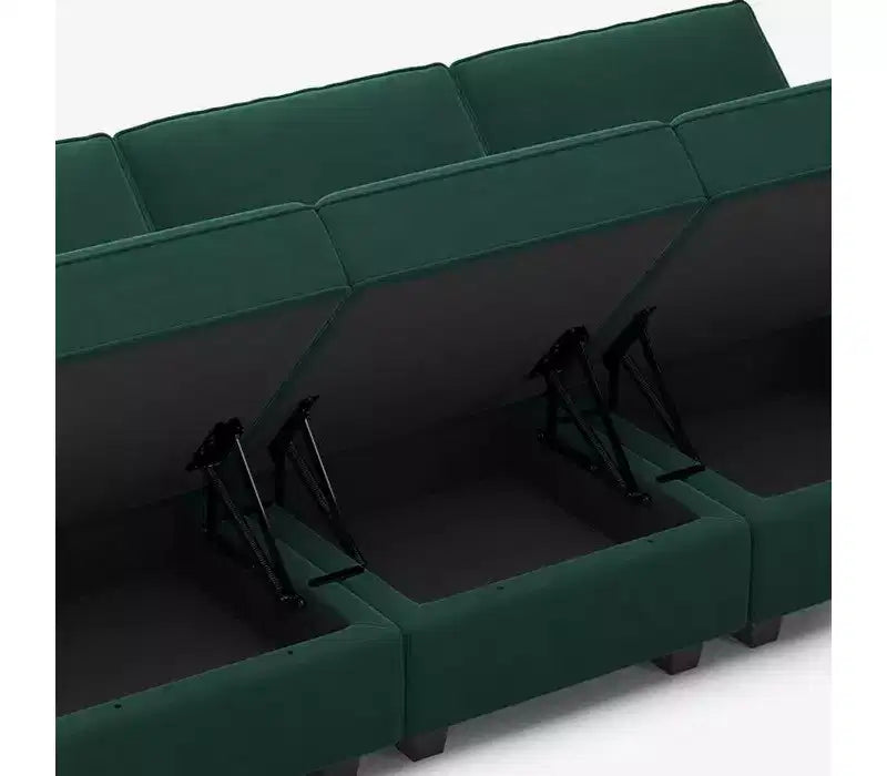 Pouf Modulable en Velours – Sièges Personnalisables pour Salon