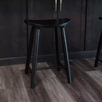Tabouret de comptoir de cuisine en bois sans dossier Luna 26 po