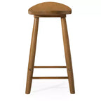 Tabouret de comptoir de cuisine en bois sans dossier Luna 26 po