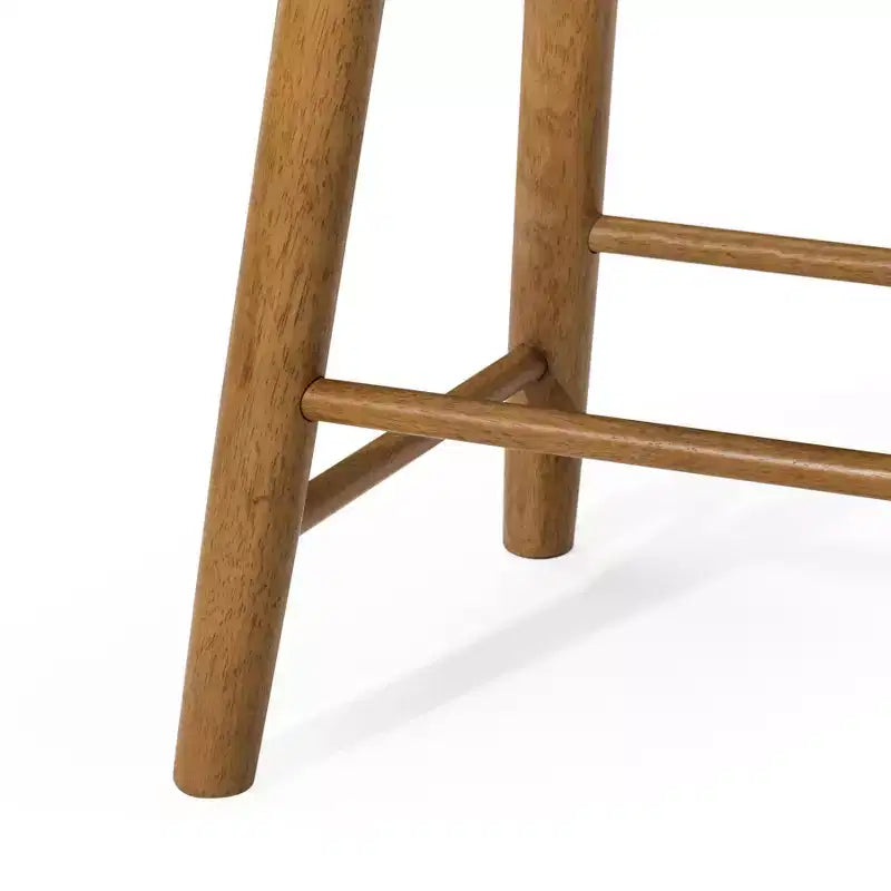 Tabouret de comptoir de cuisine en bois sans dossier Luna 26 po