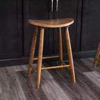 Tabouret de comptoir de cuisine en bois sans dossier Luna 26 po