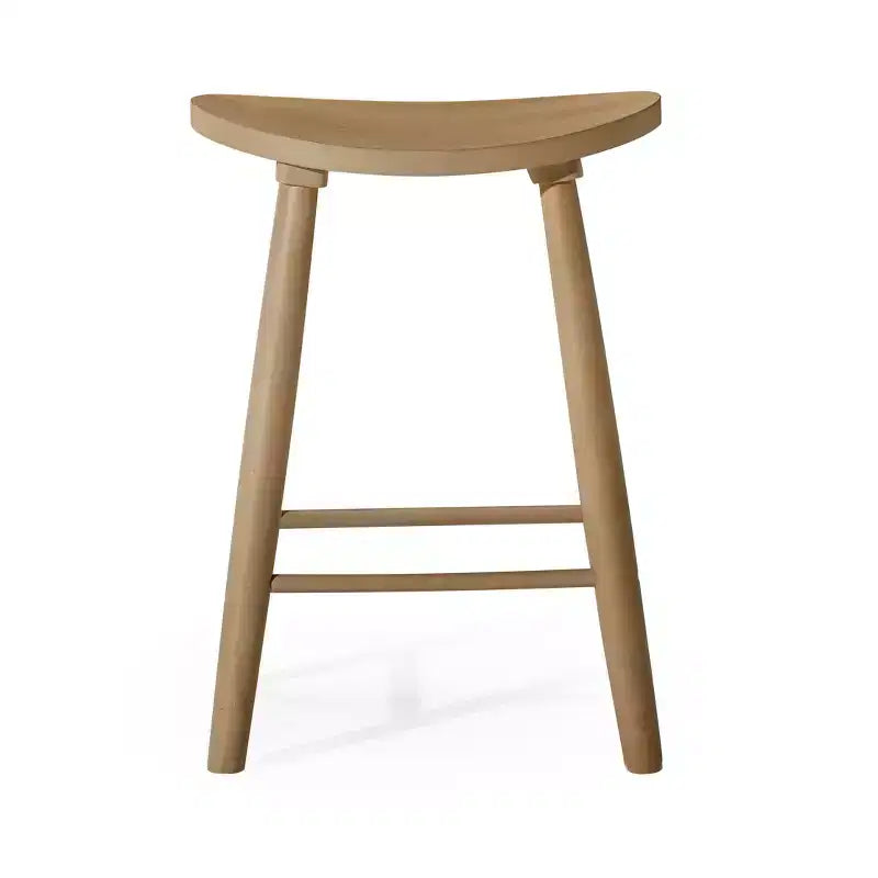Tabouret de comptoir de cuisine en bois sans dossier Luna 26 po