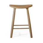 Tabouret de comptoir de cuisine en bois sans dossier Luna 26 po
