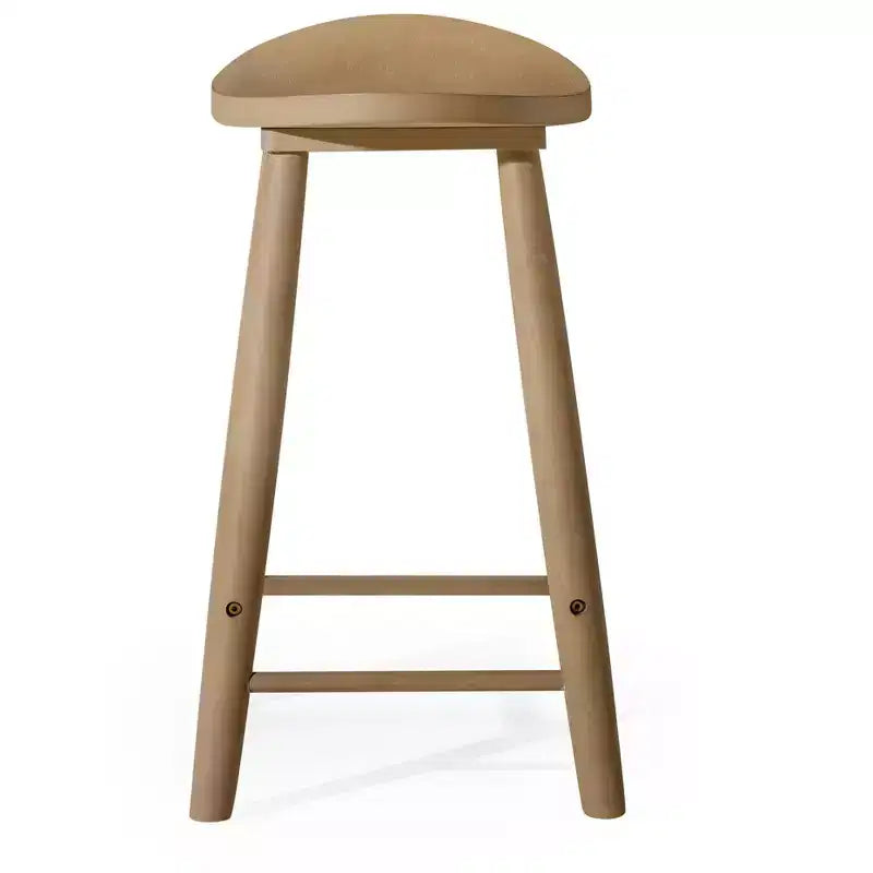 Tabouret de comptoir de cuisine en bois sans dossier Luna 26 po