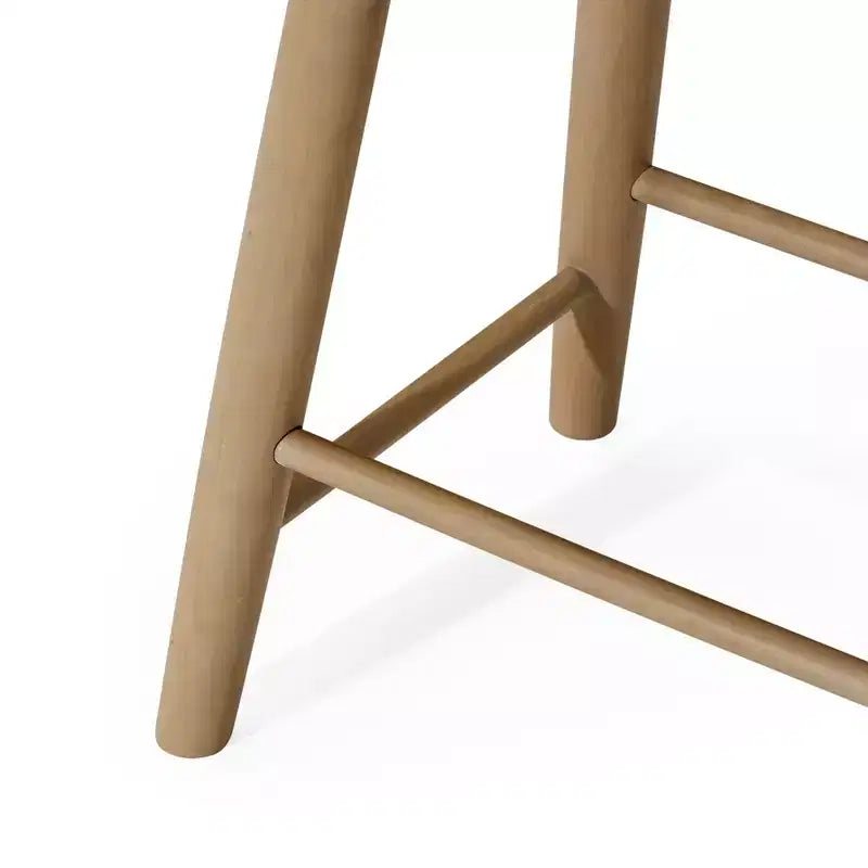 Tabouret de comptoir de cuisine en bois sans dossier Luna 26 po