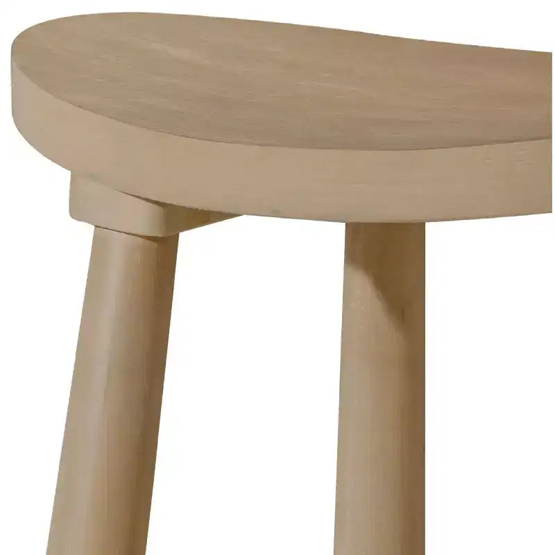Tabouret de comptoir de cuisine en bois sans dossier Luna 26 po