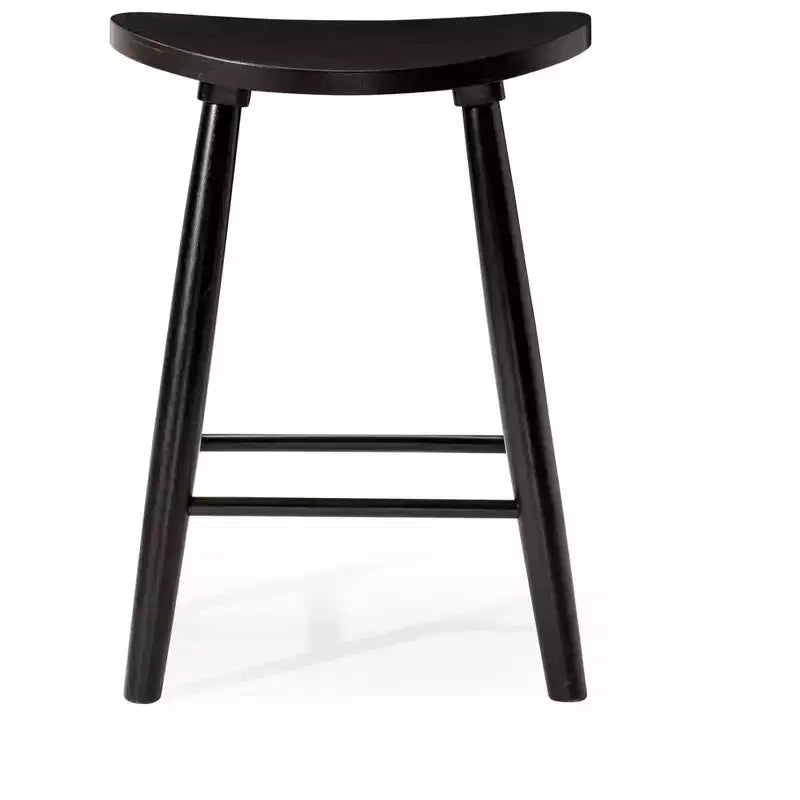 Tabouret de comptoir de cuisine en bois sans dossier Luna 26 po