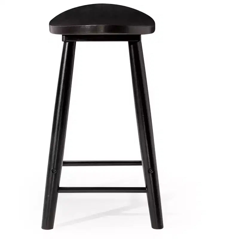 Tabouret de comptoir de cuisine en bois sans dossier Luna 26 po