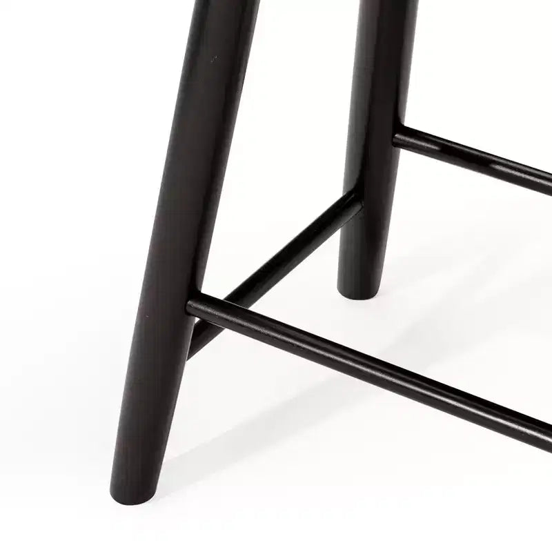 Tabouret de comptoir de cuisine en bois sans dossier Luna 26 po