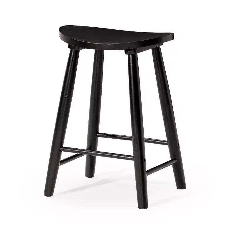 Maven Lane Luna Backless Wooden Kitchen Counter Stool 26