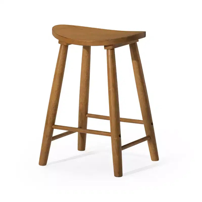 Tabouret de comptoir de cuisine en bois sans dossier Luna 26 po