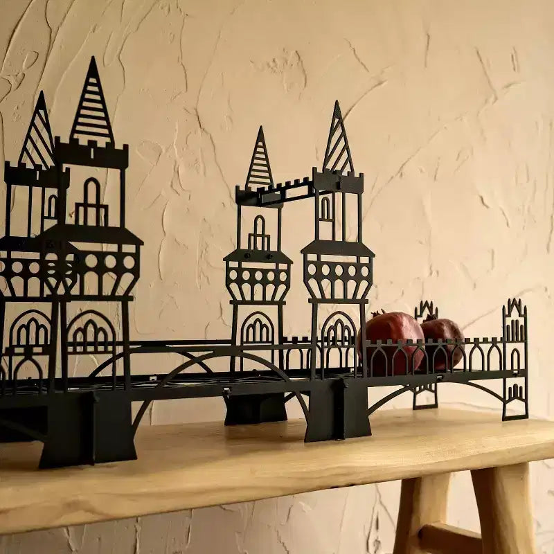 Étagère pont métallique pour bureau ou mur – Décoration de bureau originale