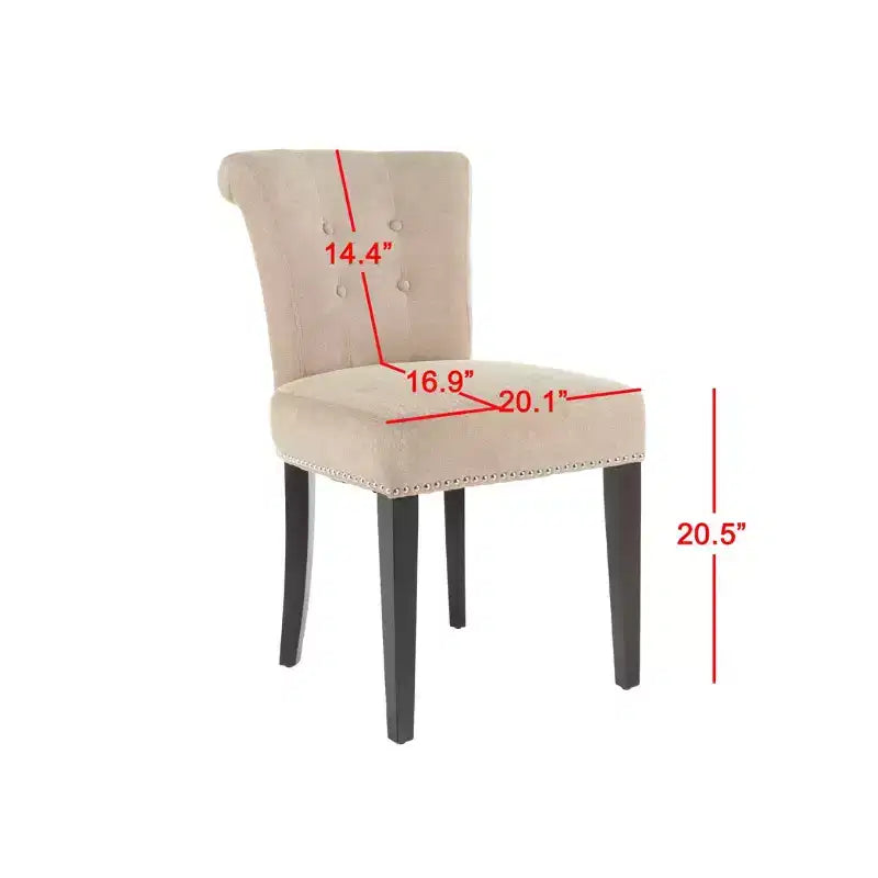 Lot de 2 chaises de bureau pivotantes Mid-Century Modern avec roulettes, crème