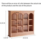 Étagère de rangement pour tasses en bois massif, 55,88 cm (H) x 60,96 cm (l)