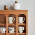 Étagère de rangement pour tasses en bois massif, 55,88 cm (H) x 60,96 cm (l)