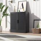 Table basse ronde de 38 po avec base entrecroisée