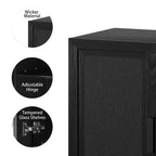 Table basse ronde de 38 po avec base entrecroisée