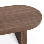 Table à manger ronde de 36 po, gris/acajou