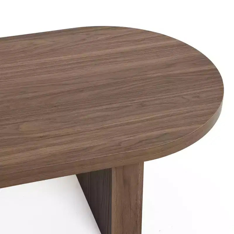 Table à manger ronde de 36 po, gris/acajou