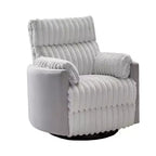 Fauteuil inclinable manuel en velours côtelé à grosses côtes