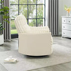 Fauteuil inclinable manuel en velours côtelé à grosses côtes