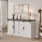 Console dorée 43", plateau en faux marbre blanc – Table d'appoint moderne pour couloir et entrée