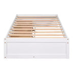 Lit plateforme jumeau avec 3 tiroirs de rangement