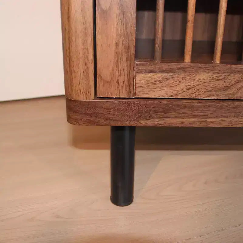 Meuble à chaussures à 6 niveaux avec portes persiennes et étagères réglables pour entrée