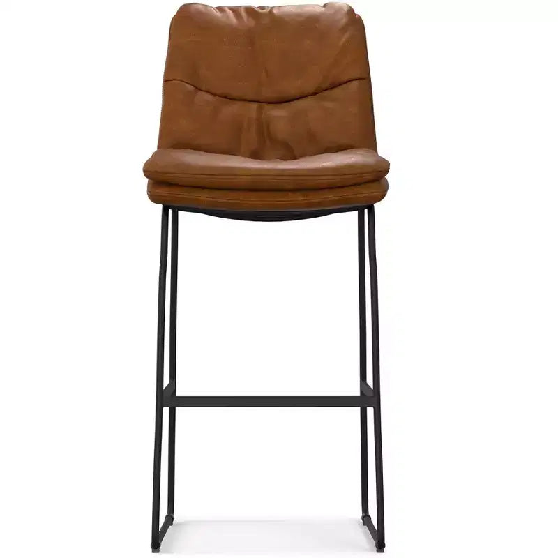 Tabouret de bar Thalia Mid-Century (lot de 2) en similicuir végane