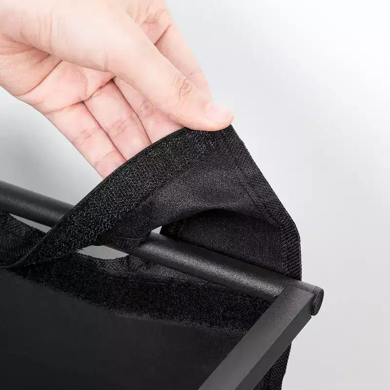 Panier à Linge Roulant à 3 Compartiments avec Roues, 43,4 L, Greige et Noir