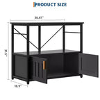 Meuble et support d'aquarium, Cadre en métal robuste avec étagère en bois pour aquariums, terrariums de tortues et de reptiles pour salon et salle à manger