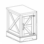 Portemanteau d'entrée 3-en-1 en bois avec 4 crochets métalliques et banc de rangement