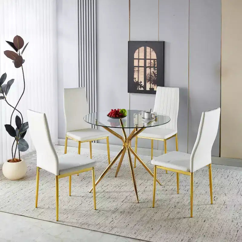 Coiffeuse de 43,3" avec miroir, lumières LED et tabouret rembourré, blanc nuage