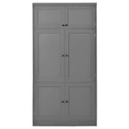 Grand garde-manger de cuisine de style Shaker avec 2 prises de courant et étagères réglables