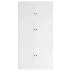 Grand garde-manger de cuisine de style Shaker avec 2 prises de courant et étagères réglables