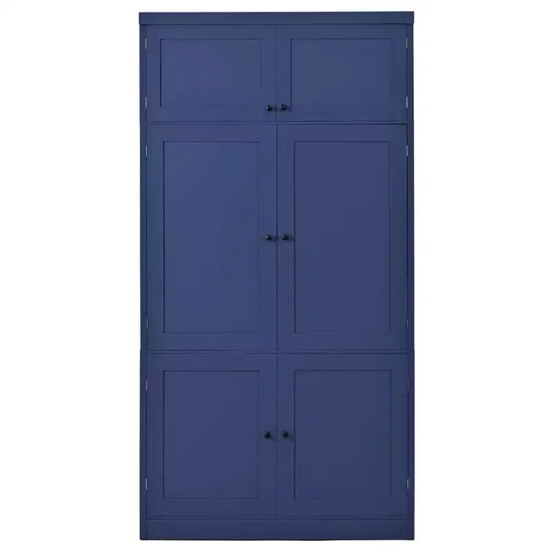 Grand garde-manger de cuisine de style Shaker avec 2 prises de courant et étagères réglables
