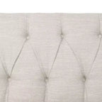 Causeuse capitonnée, beige/espresso – Canapé classique 2 places rembourré