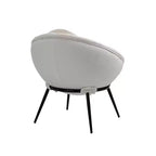 Table basse, jonc de mer naturel et marron expresso