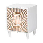 Table de chevet flottante avec lumières LED, chargement USB et 2 tiroirs pour chambre à coucher