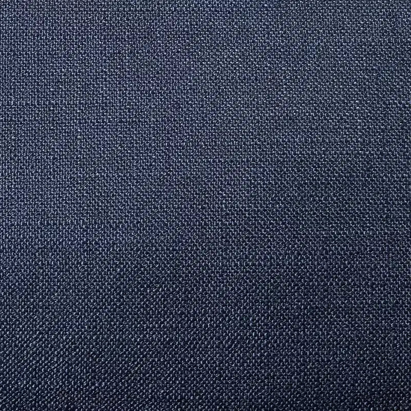 Pouff carré déhoussable et rembourré bleu