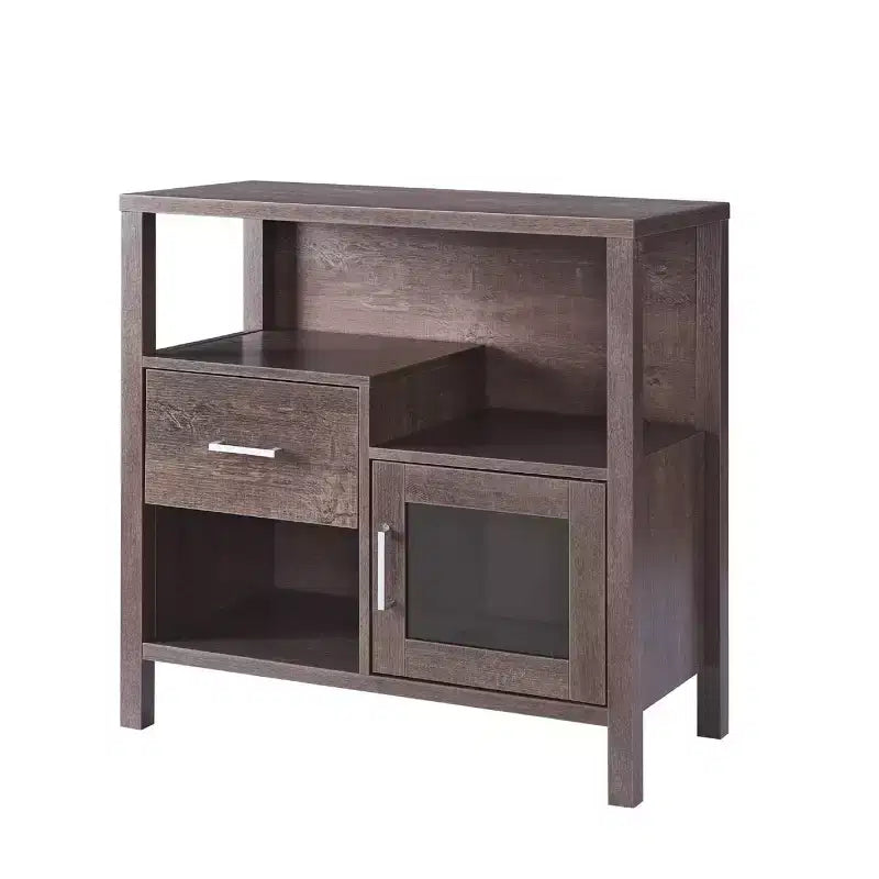 Armoire de rangement Athéna Noyer et Chêne