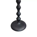 Table d'appoint ronde 22" en fonte d'aluminium texturée martelée noire