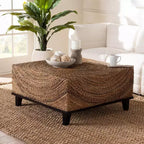 Table d'appoint rectangulaire étroite avec étagère pour salon