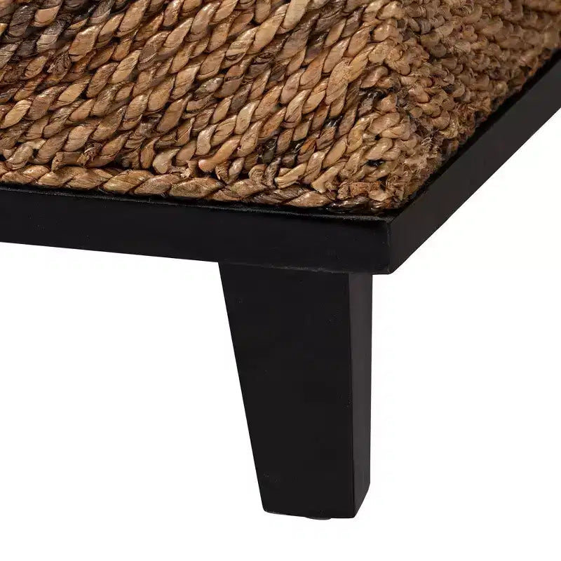 Table d'appoint rectangulaire étroite avec étagère pour salon
