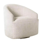 Fauteuil d'appoint pivotant à 360 degrés en tissu