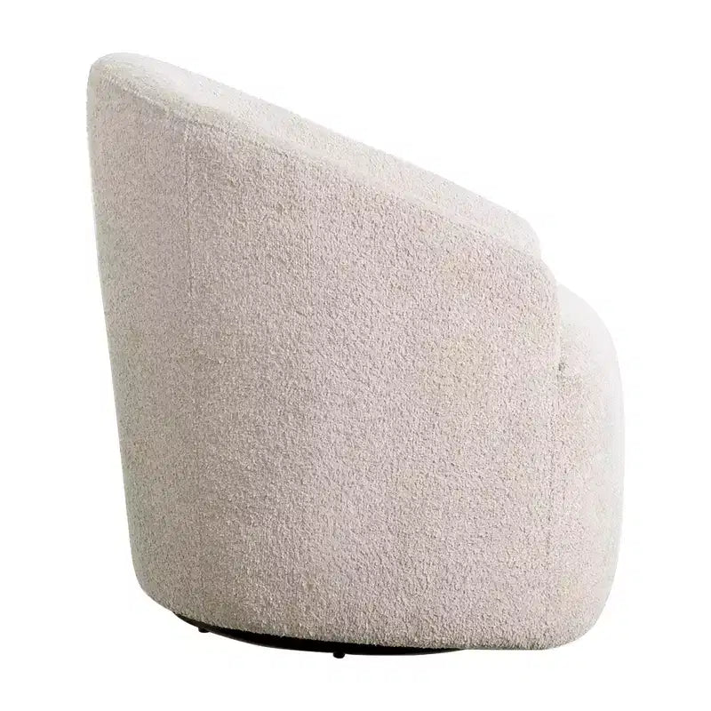Fauteuil d'appoint pivotant à 360 degrés en tissu