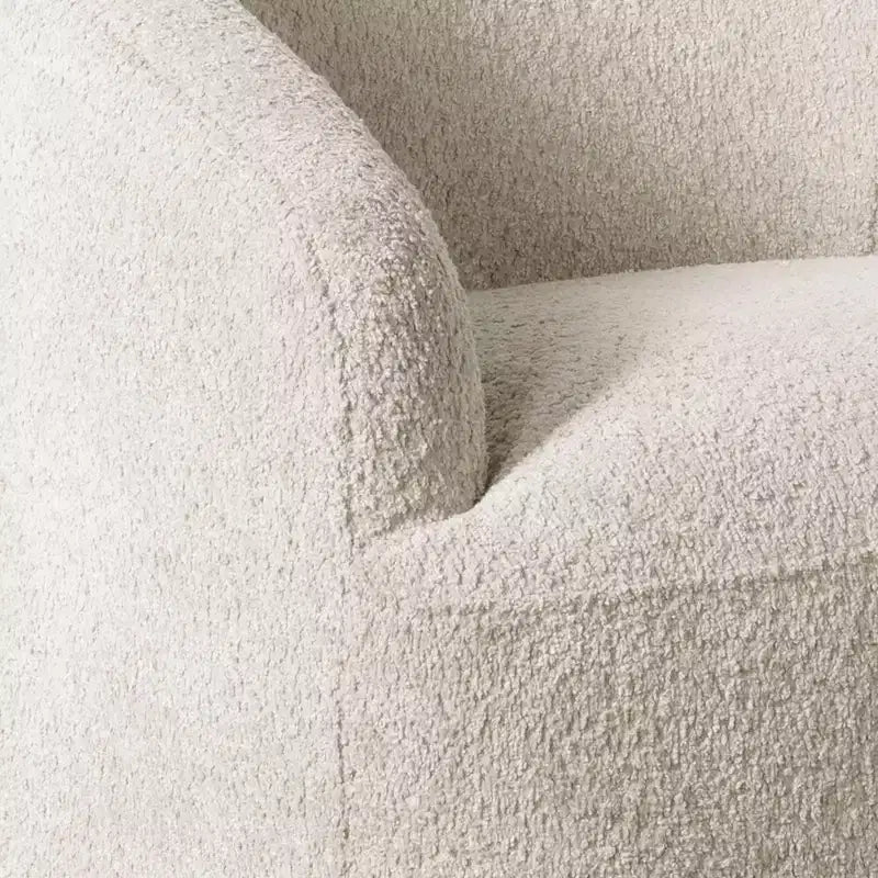 Fauteuil d'appoint pivotant à 360 degrés en tissu